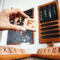 XXL Black Words Game, close-up detail