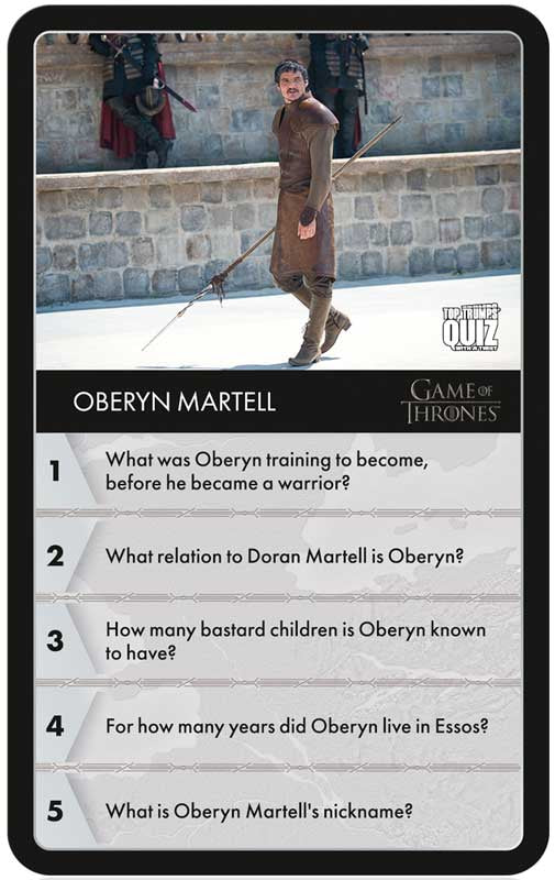 Game of Thrones Top Trumps Quiz | 500 Questions Across All 8 Seasons, alternate view