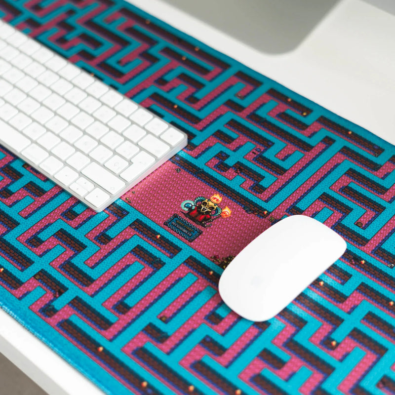 Gameration Maze XL Mouse Mat 80 x 35cm Non-Slip Base design detail