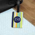 Personalised Gentlemen's Multi-Layered Monogrammed Luggage Tag