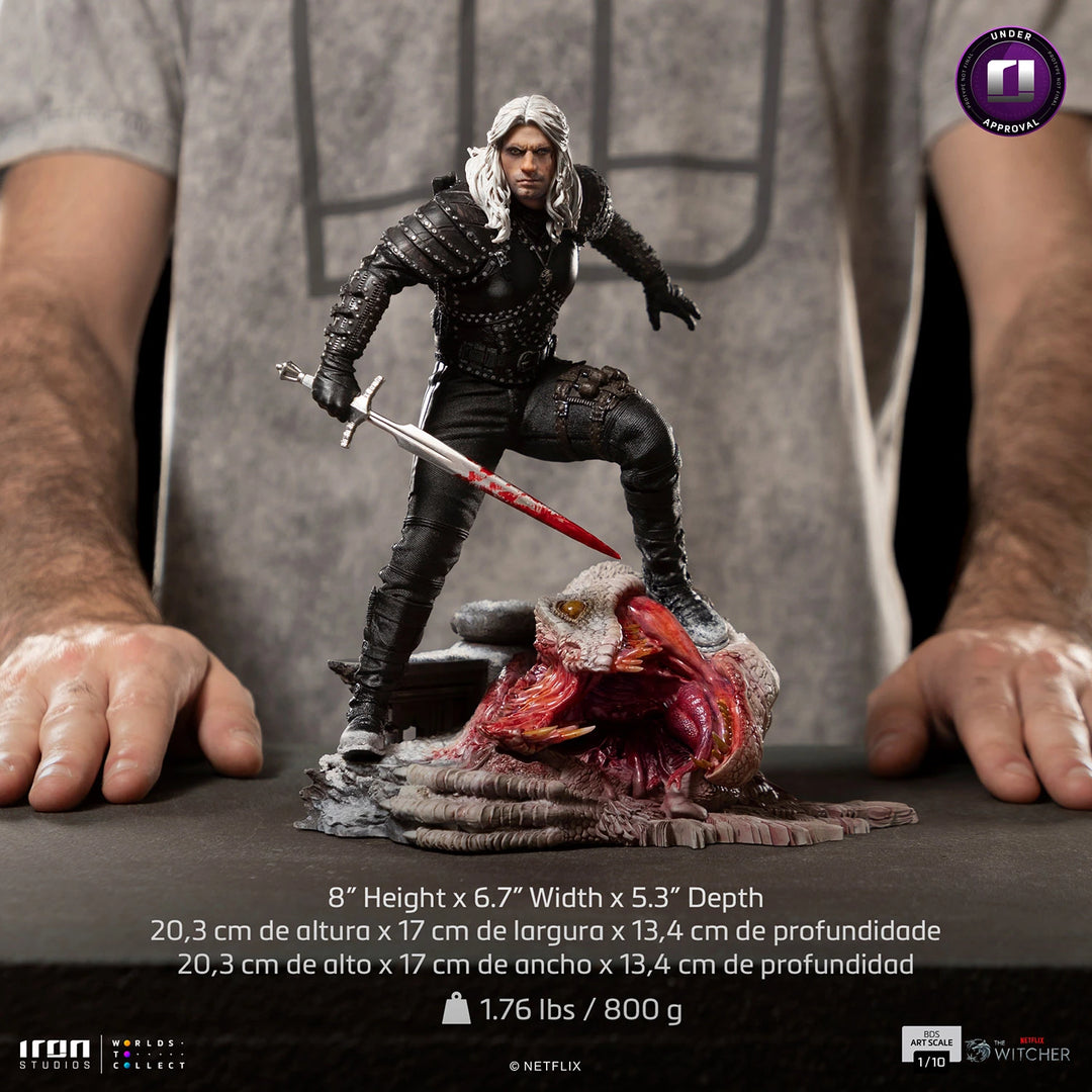 Iron Studios The Witcher Geralt of Rivia 1/10 Art Scale Statue