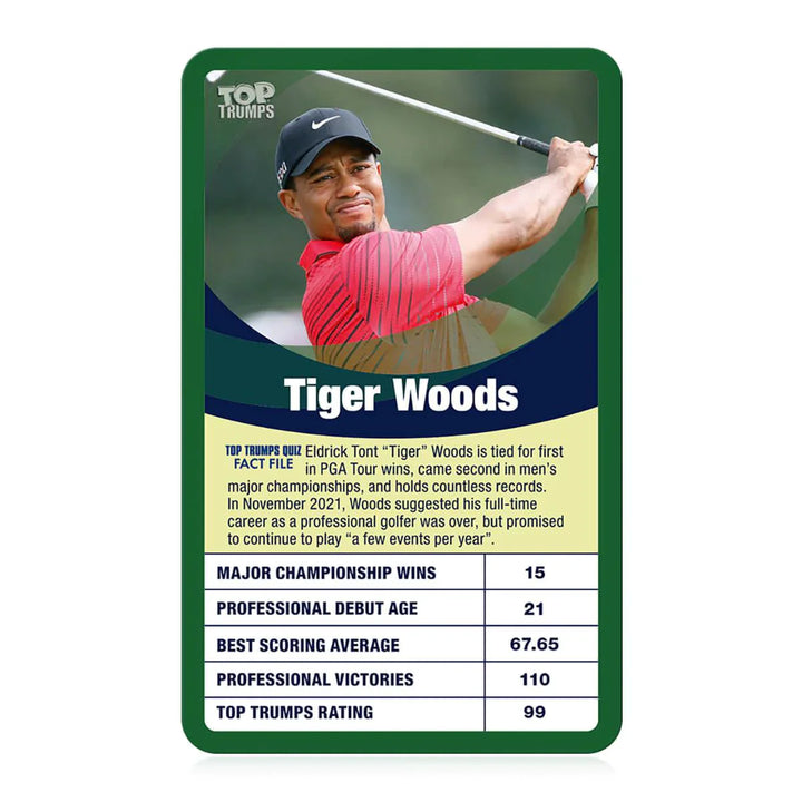 Top Trumps Classics Greatest Golfers Card Game