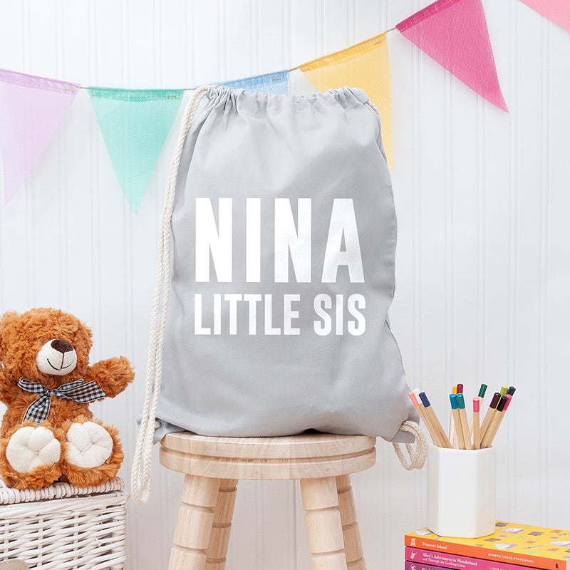 Girl's Personalised Sister Gym Bag