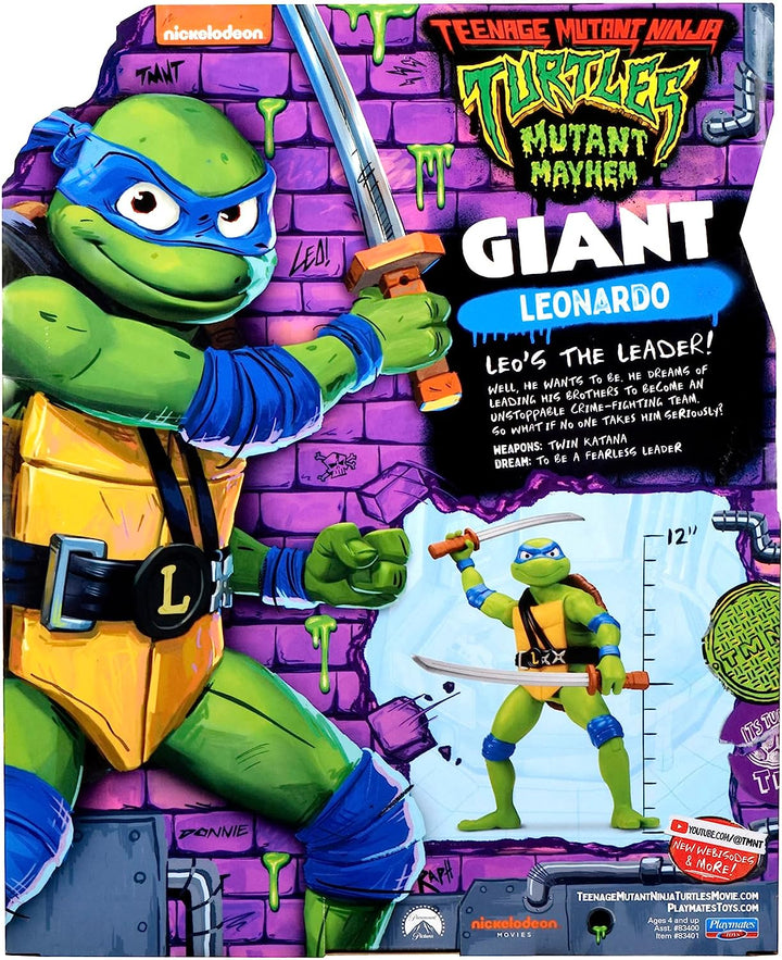 Teenage Mutant Ninja Turtles Mutant Mayhem Giant Leonardo Figure