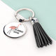 Personalised Glamingo Tassle Keyring