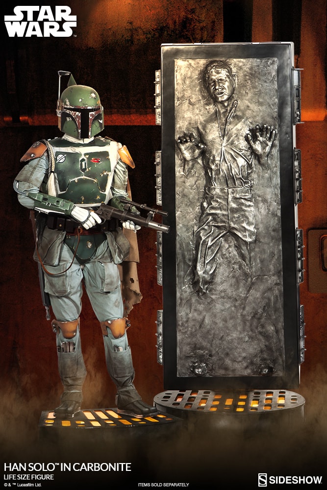 Sideshow Star Wars Life-Size Statue Han Solo in Carbonite
