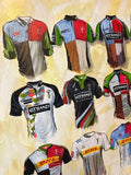 Harlequins Shirts - A2 Signed Limited Edition Prints, close-up detail