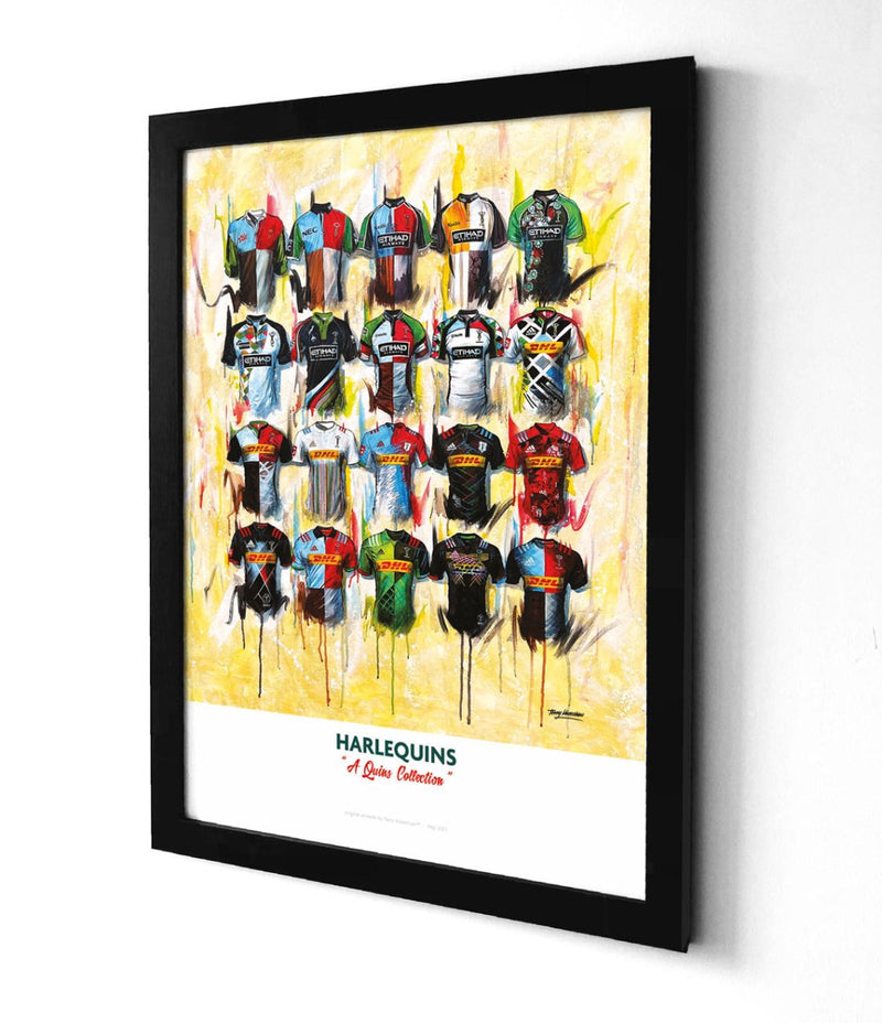 Harlequins Shirts - A2 Signed Limited Edition Prints, alternate view