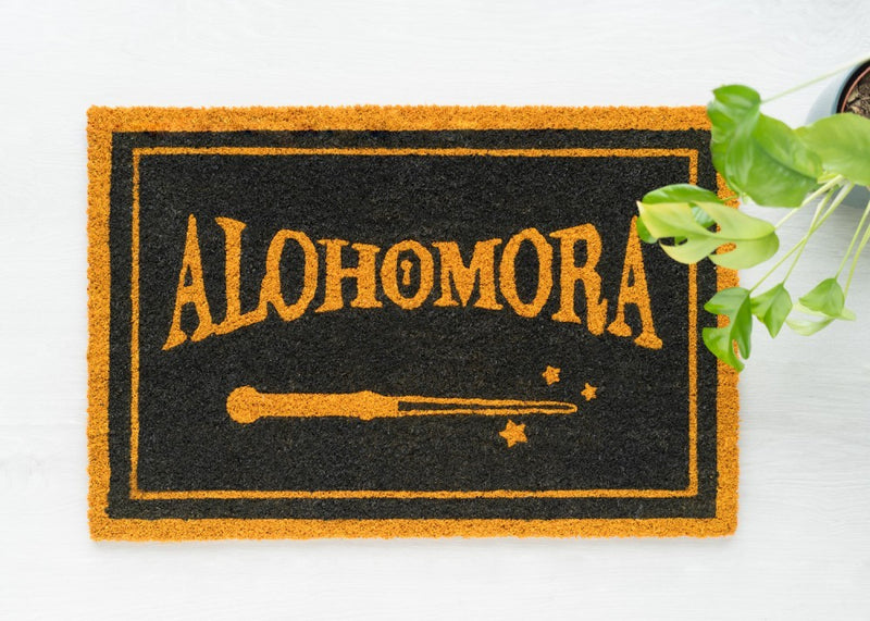 Harry Potter Alohomora Coir Doormat 60 x 40 cm close up detail