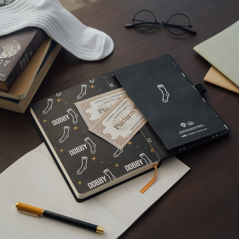 Harry Potter Dobby Premium A5 Notebook with Pen design detail