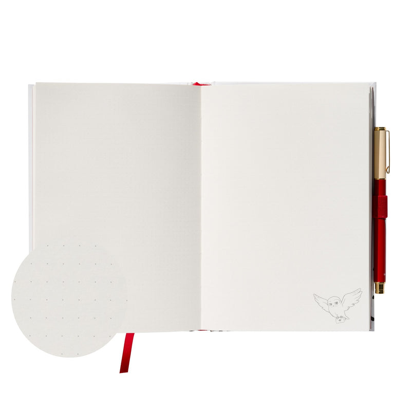 Harry Potter Hedwig Premium A5 Notebook with Pen side angle