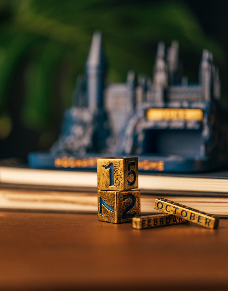 Harry Potter Hogwarts 3D Perpetual Calendar design detail