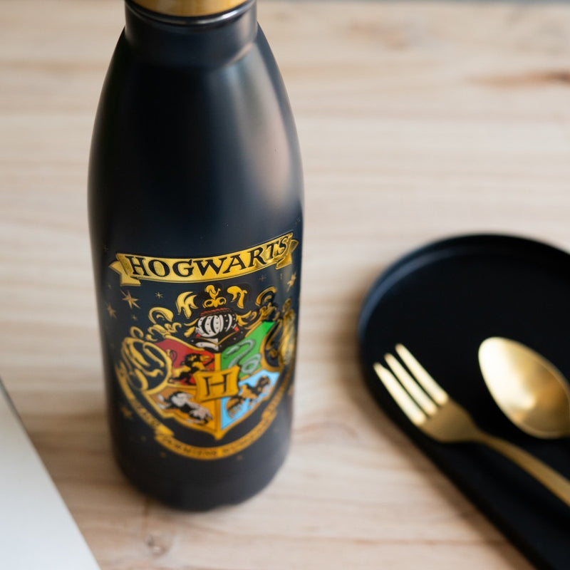 Harry Potter Hogwarts Hot & Cold Metal Bottle 500ml packaging view