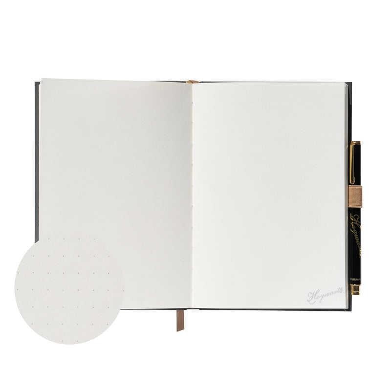 Harry Potter Hogwarts Premium A5 Notebook with Pen side angle