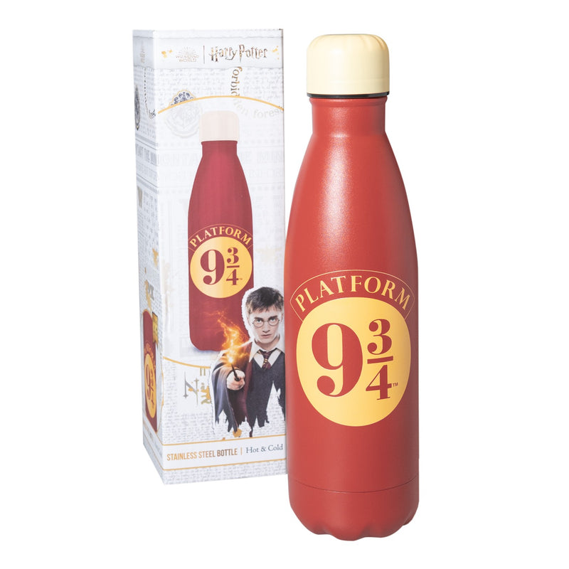 Harry Potter Platform 9¾ 500ml Hot & Cold Metal Bottle side angle