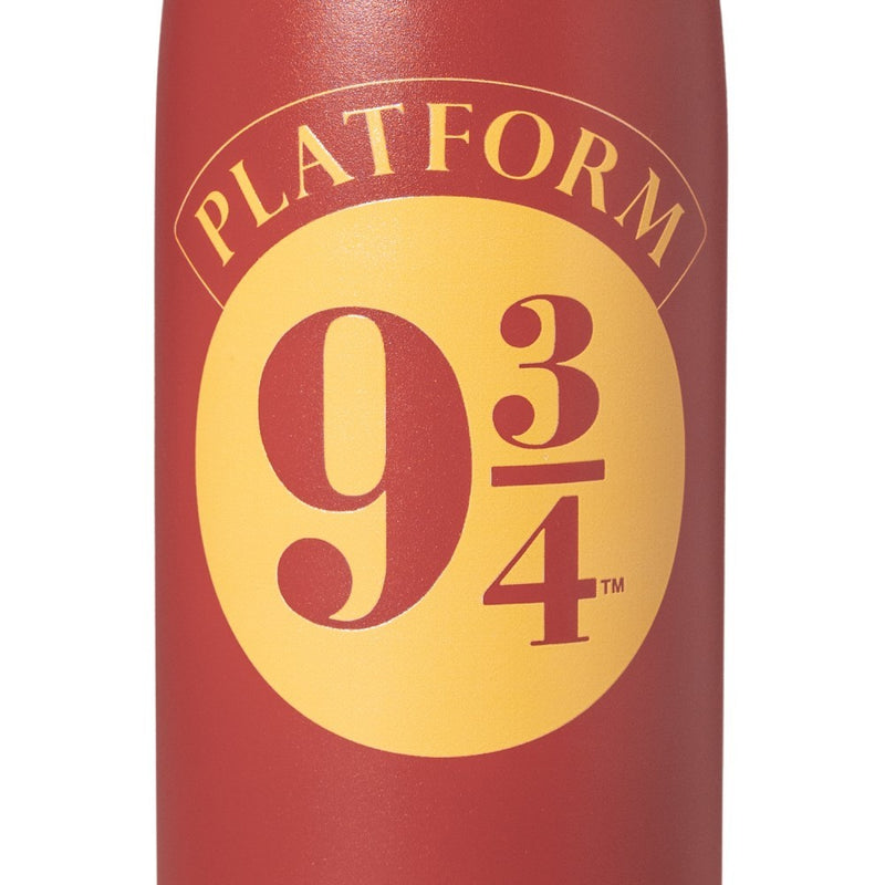 Harry Potter Platform 9¾ 500ml Hot & Cold Metal Bottle close up detail