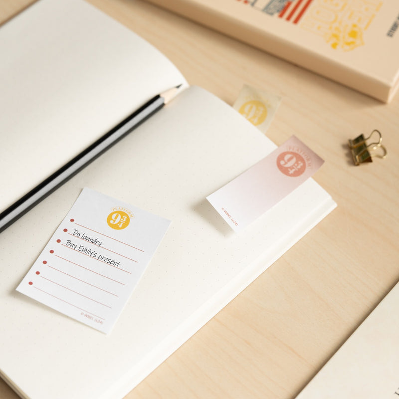 Harry Potter Sticky Notepad packaging view