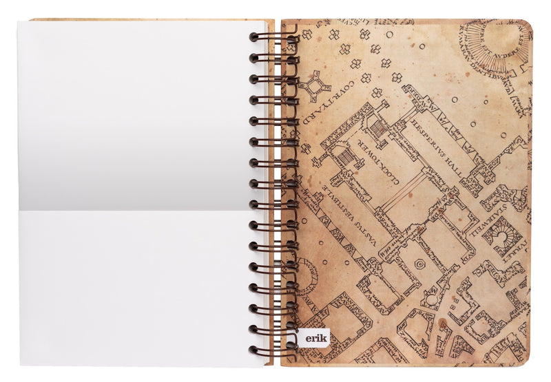 Harry Potter the Marauder's Map Hardcover A5 Notebook close up detail