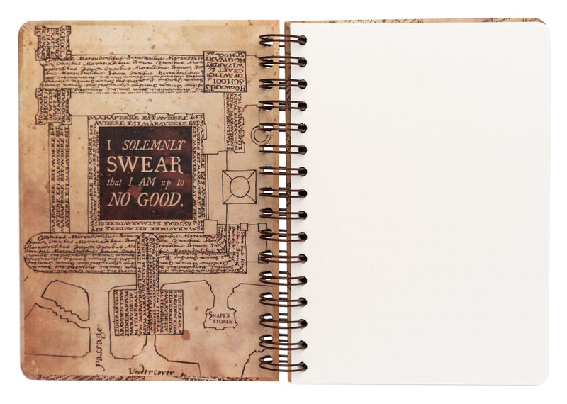 Harry Potter the Marauder's Map Hardcover A5 Notebook side angle