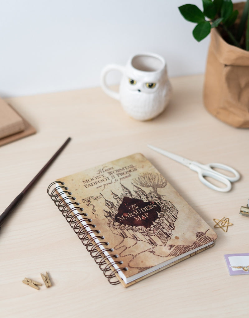 Harry Potter the Marauder's Map Hardcover A5 Notebook packaging view