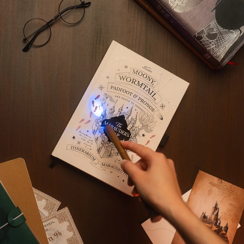 Harry Potter the Marauder's Map Optically Variable Ink Premium A5 Notebook side angle