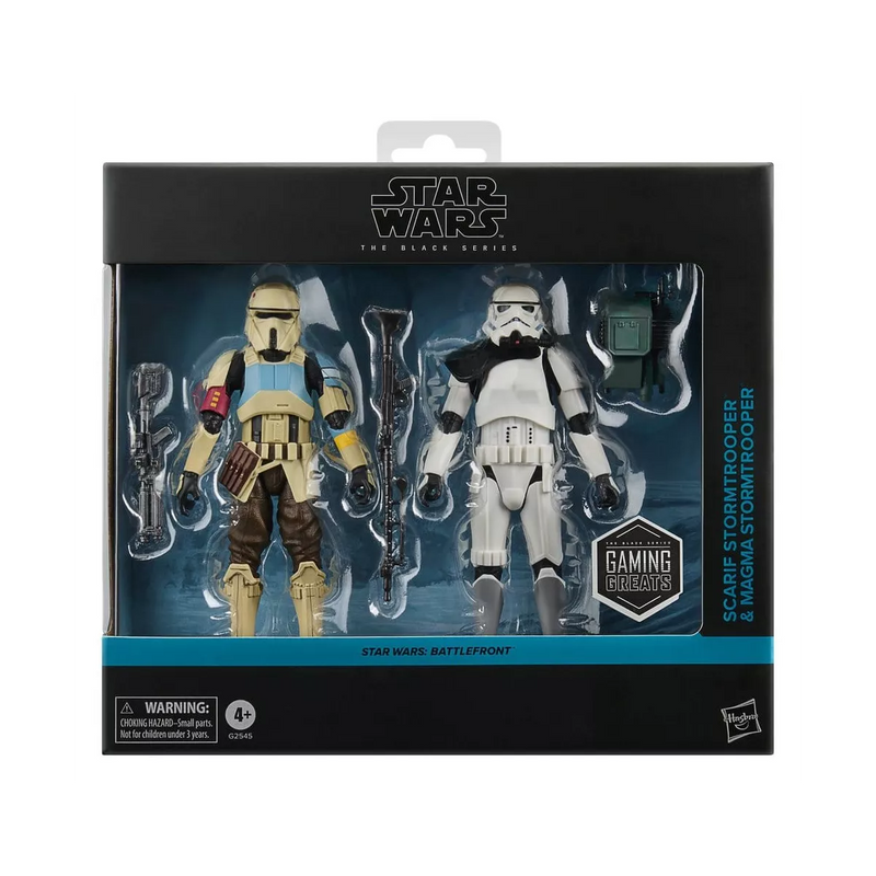 Star Wars The Black Series Battlefront Scarif Stormtrooper & Magma Stormtrooper Action Figure Set