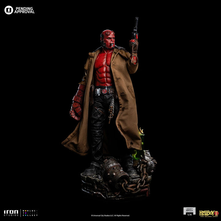 Iron Studios Hellboy II The Golden Army Legacy Replica Hellboy Limited Edition 1/4 Scale Statue