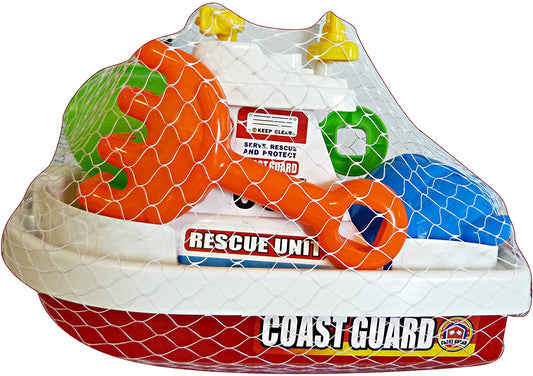 Globo 2 Colour Summer Boat with Spade/Rake and Mould