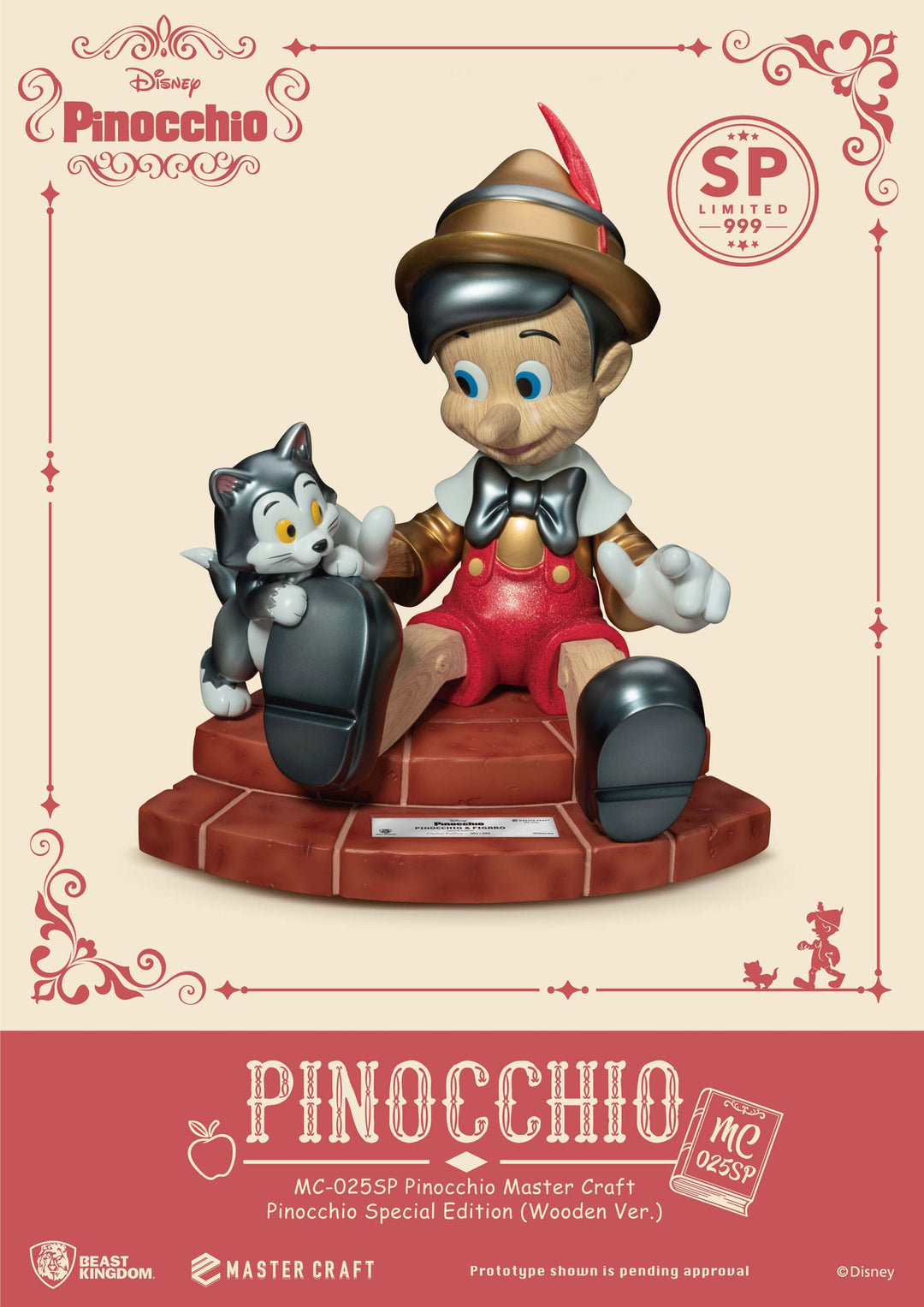 Pinocchio Master Craft Pinocchio (Wooden Version) Limited Edition Statue