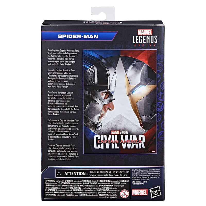 Marvel Legends Series The Infinity Saga Spider-Man 6" Action Figure, in display