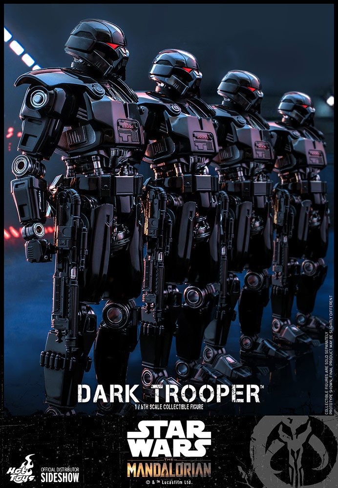 Hot Toys Star Wars The Mandalorian Dark Trooper 1/6th Scale Figure
