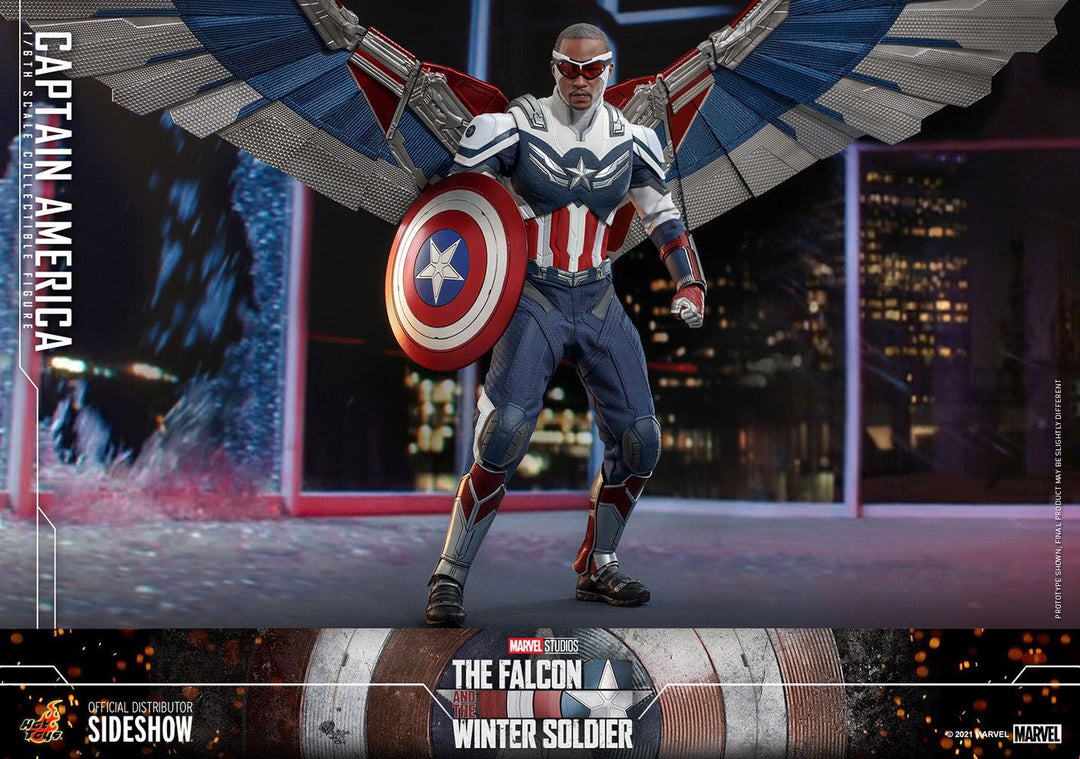 Hot Toys The Falcon and the Winter Soldier Captain America Sam Wilson 1/6 Scale Figure