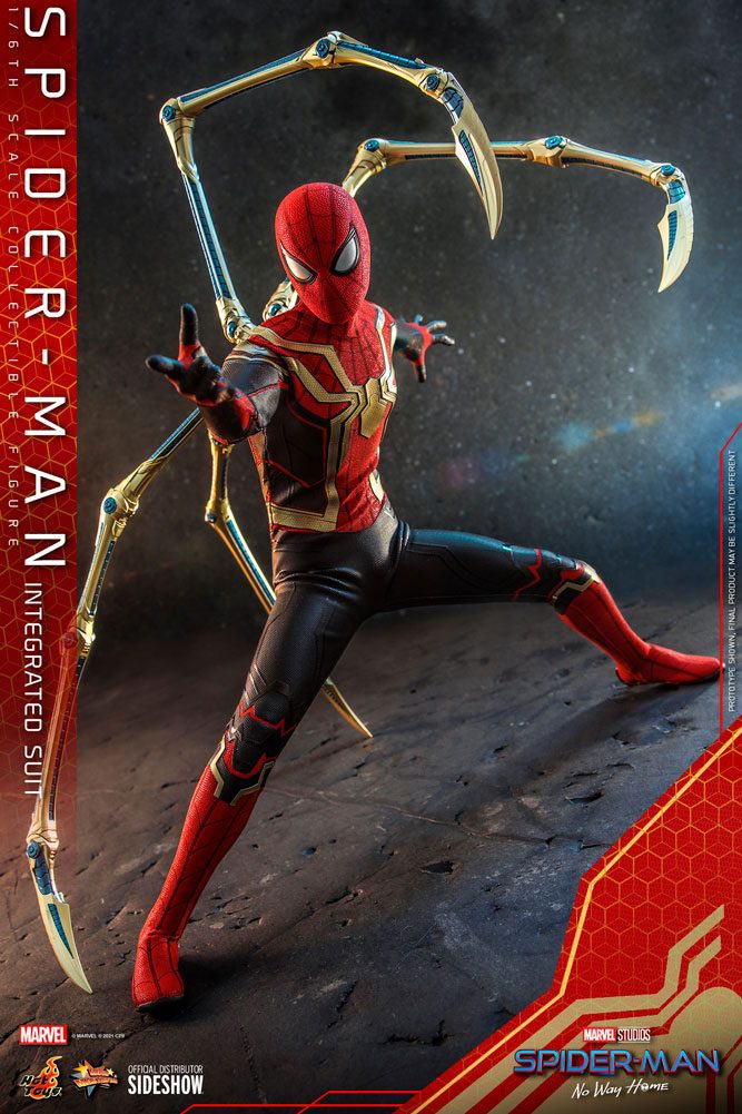 Hot Toys Spider-Man No Way Home Spider-Man (Integrated Suit) 1/6th Scale Figure