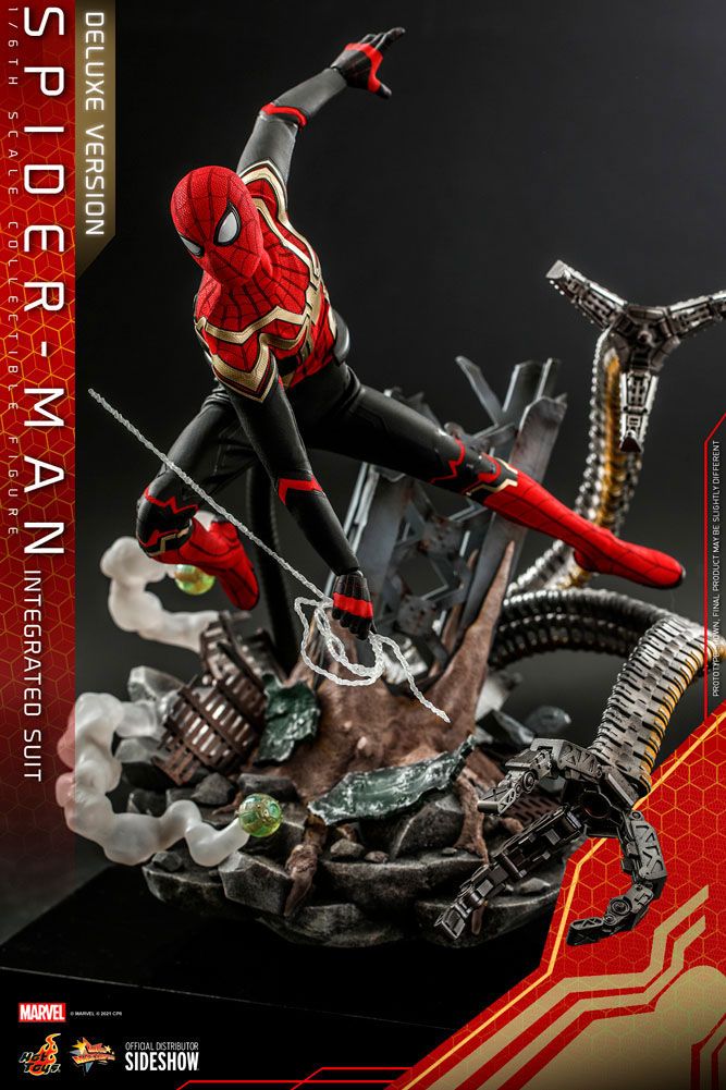Hot Toys Spider-Man No Way Home Spider-Man (Integrated Suit) Deluxe 1/6th Scale Figure