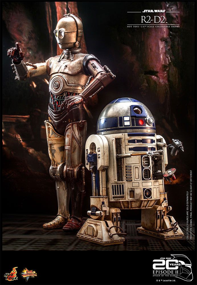 Hot Toys Star Wars Attack Of The Clones 20th Anniversary R2-D2 Figure - Infinity Collectables 