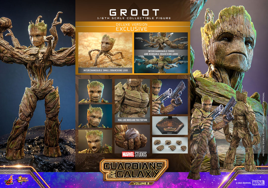 Hot Toys Guardians Of The Galaxy Vol. 3 Groot 1/6th Scale Deluxe Figure