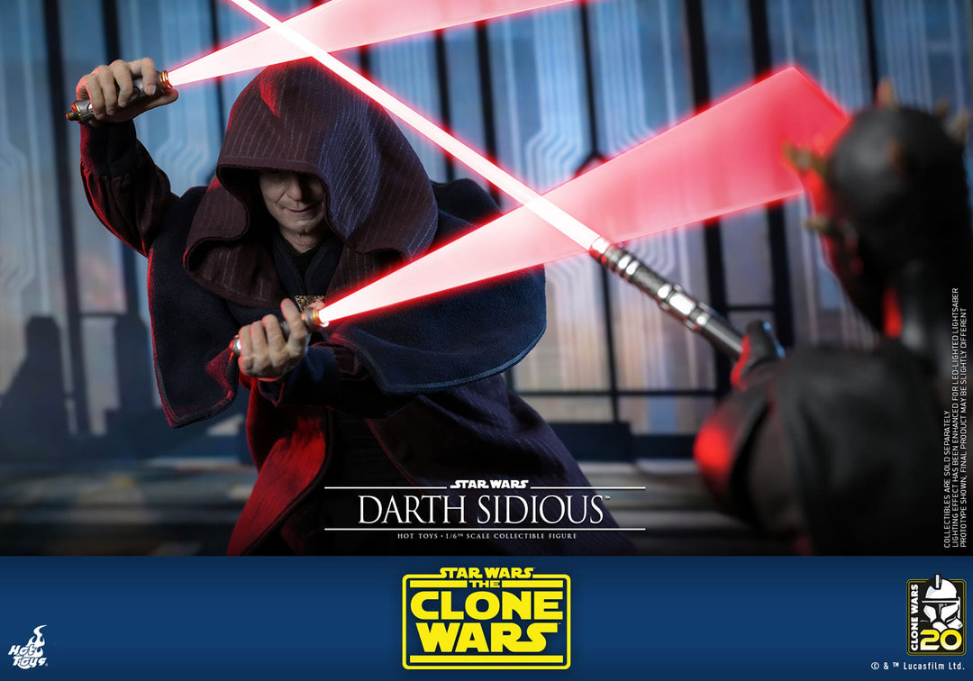 Hot Toys Star Wars The Clone Wars Darth Sidious 1/6th Scale Figure