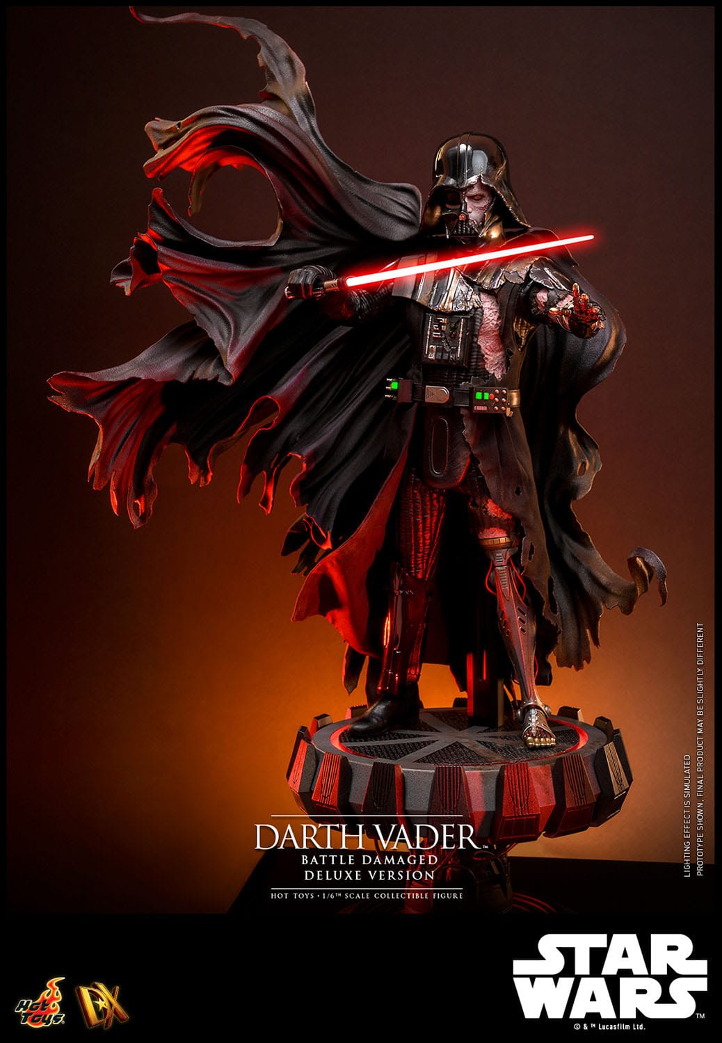 Hot Toys Star Wars Darth Vader (Battle Damaged) Deluxe 1/6th Scale Figure