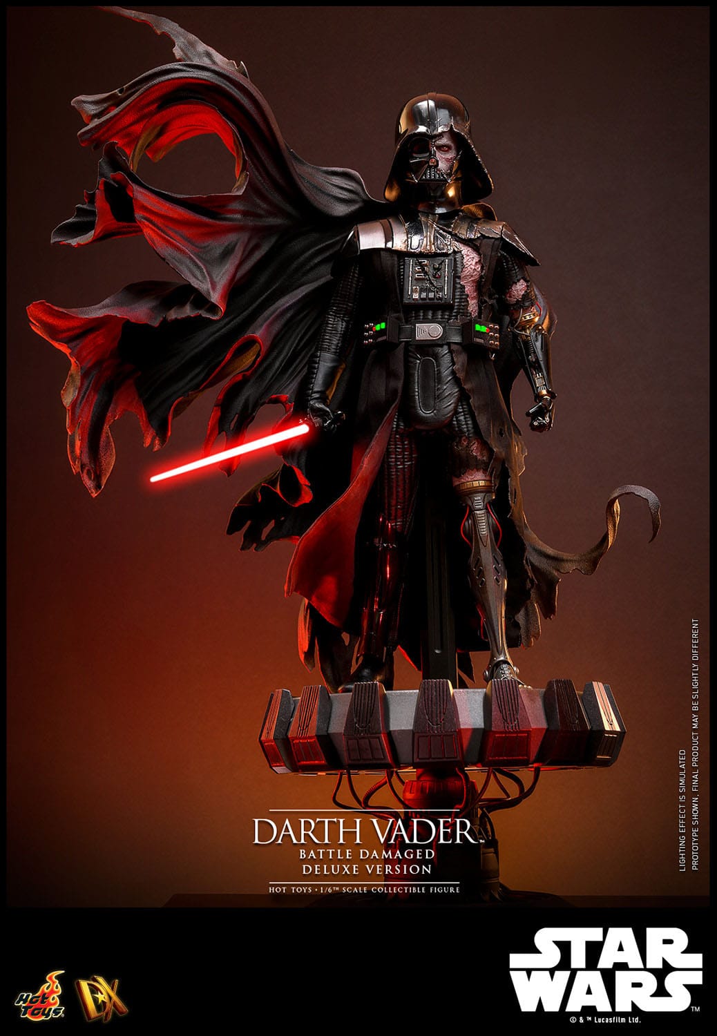 Hot Toys Star Wars Darth Vader (Battle Damaged) Deluxe 1/6th Scale Figure