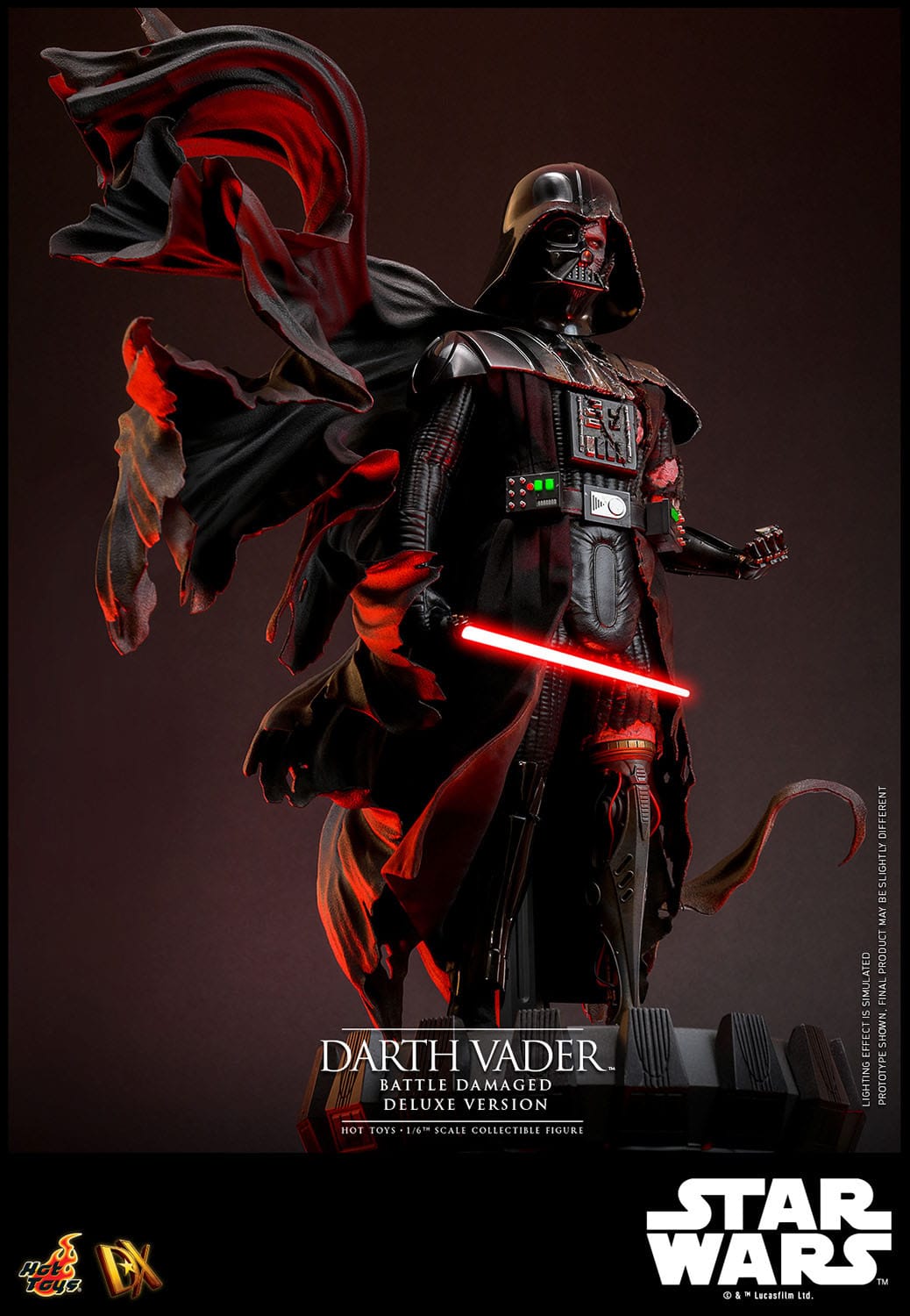 Hot Toys Star Wars Darth Vader (Battle Damaged) Deluxe 1/6th Scale Figure