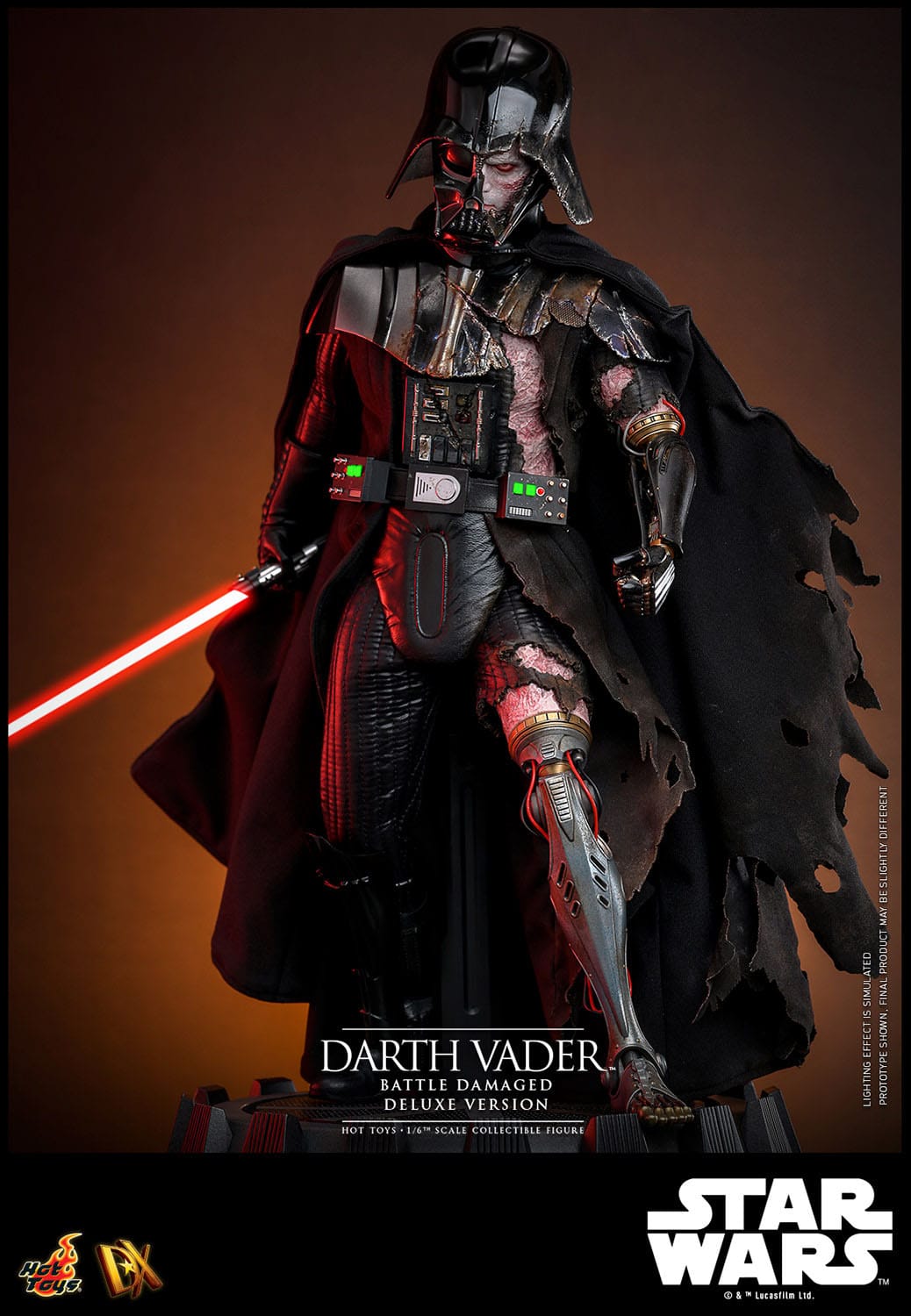 Hot Toys Star Wars Darth Vader (Battle Damaged) Deluxe 1/6th Scale Figure