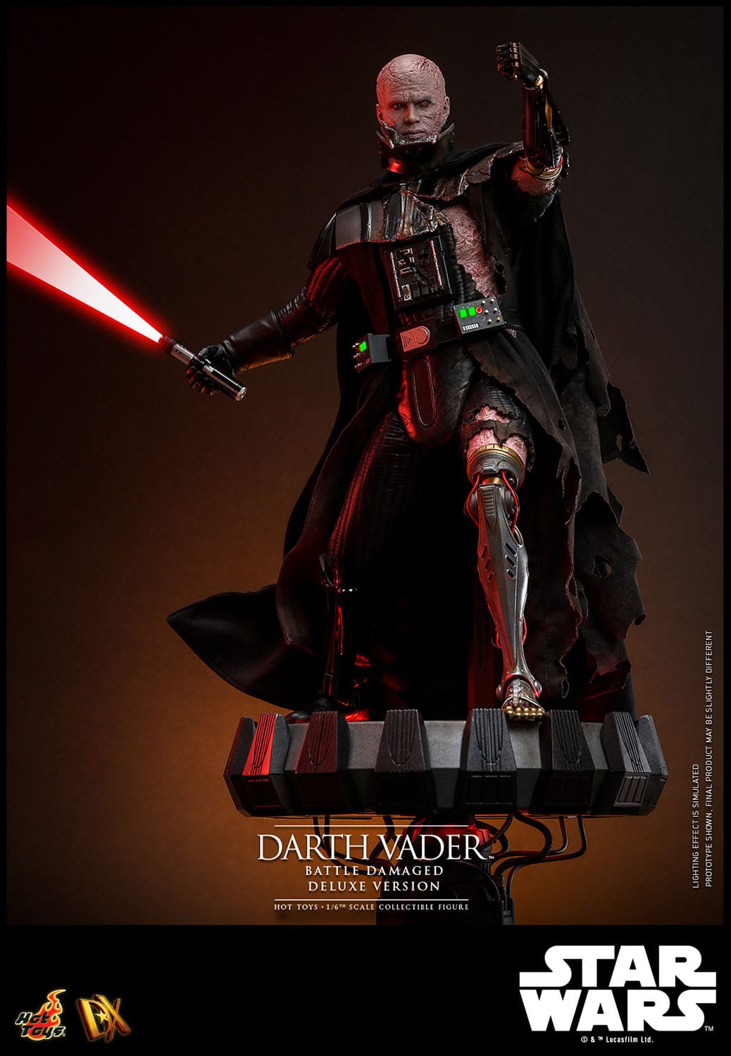 Hot Toys Star Wars Darth Vader (Battle Damaged) Deluxe 1/6th Scale Figure