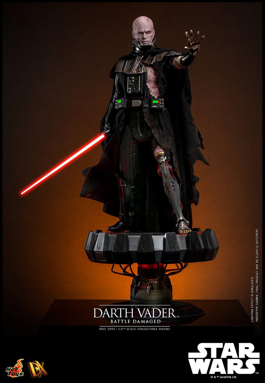 Hot Toys Star Wars Darth Vader (Battle Damaged) 1/6th Scale Figure