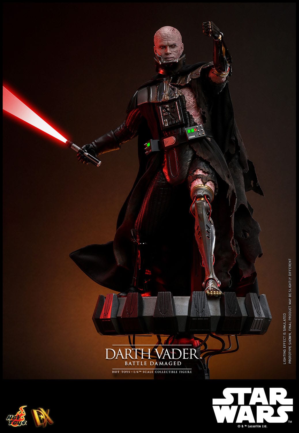 Hot Toys Star Wars Darth Vader (Battle Damaged) 1/6th Scale Figure