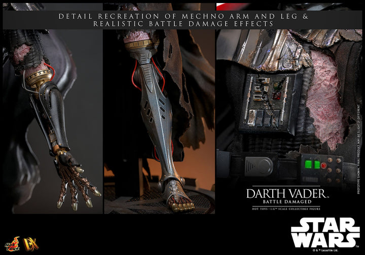 Hot Toys Star Wars Darth Vader (Battle Damaged) 1/6th Scale Figure