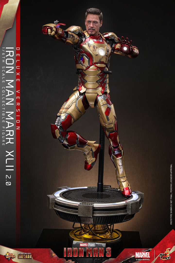 Hot Toys Iron Man 3 Iron Man Mark XLII (2.0) Deluxe 1/6th Scale Figure