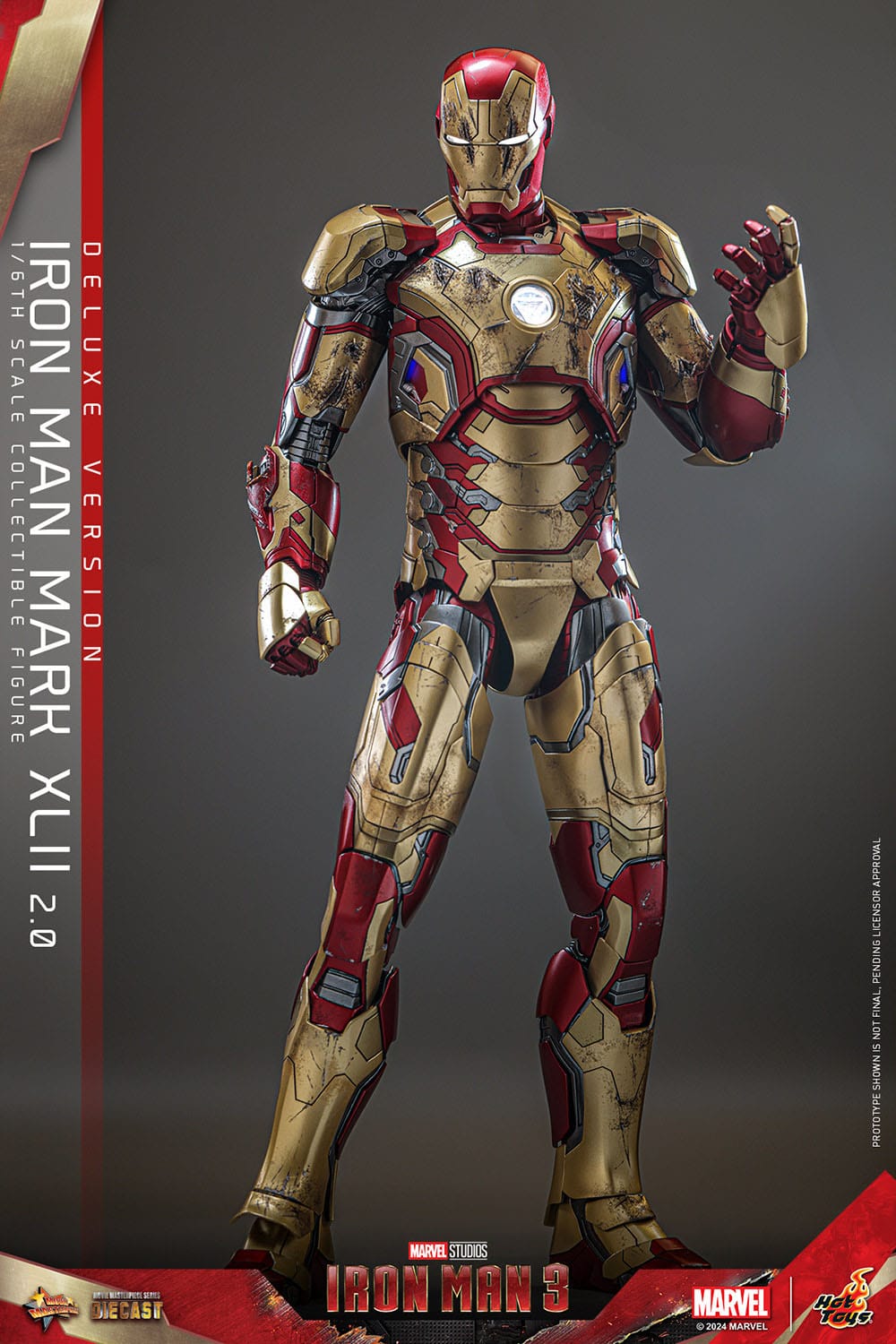 Hot Toys Iron Man 3 Iron Man Mark XLII (2.0) Deluxe 1/6th Scale Figure