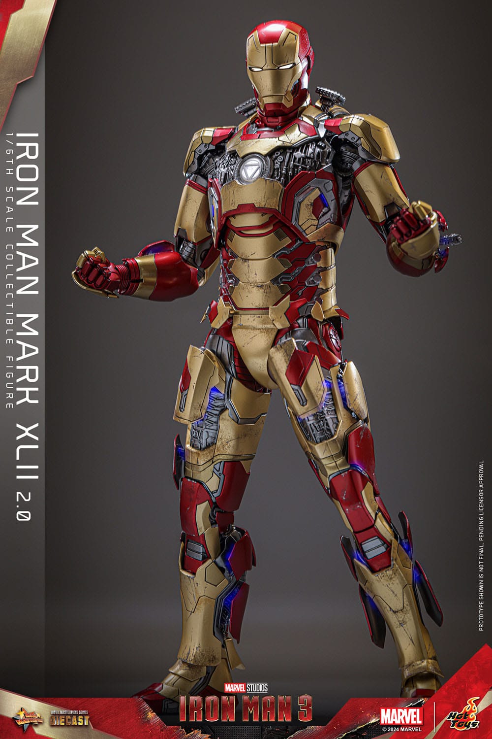 Hot Toys Iron Man 3 Iron Man Mark XLII (2.0) 1/6th Scale Figure