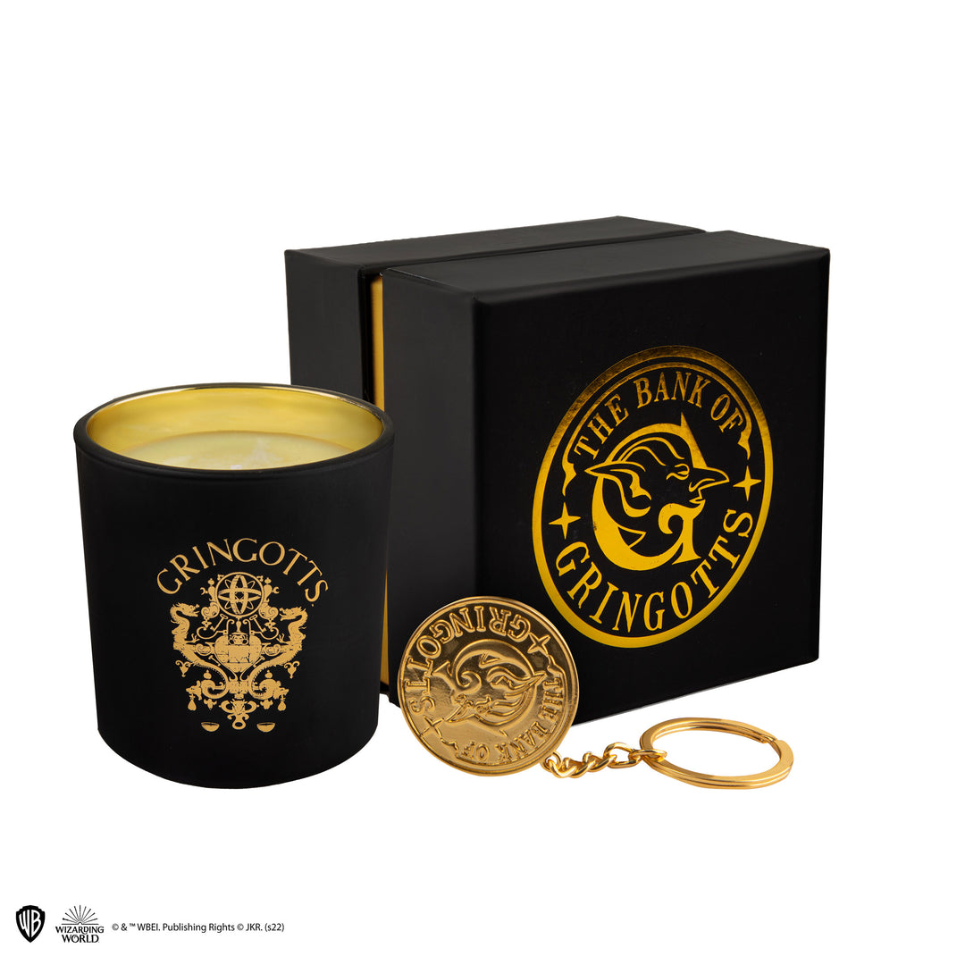 Wizarding World Gringotts Scented Candle With Keychain