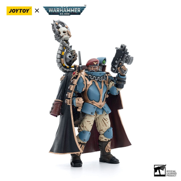 JoyToy Tempestor Prime 55th Kappic Eagles Warhammer 40K Astra Militarum Tempestus Scions 1/18 Scale Action Figure